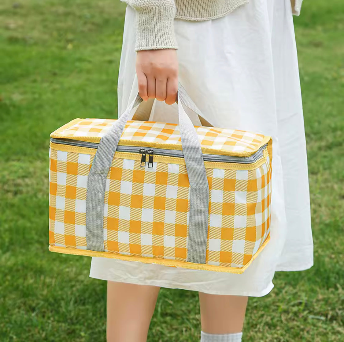 Camping Storage Lunch Bag, Large Capacity Portable Ice Pack Bag, Cold Protection Insulated Lunch Bag, Waterproof Travel Lunch Bag Camping Storage Lunch Bag, Large Capacity Portable Ice Pack Bag, Cold Protection Insulated Lunch Bag, Waterproof Travel Lunch Bag